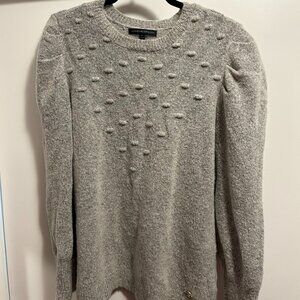 Adrienne Vittadini Puff Sleeve Popcorn Sweater